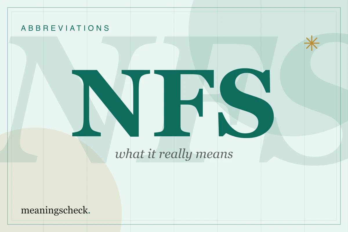What Does NFS Mean? The Complete Guide to the NFS Meaning in Text & Slang NFS Meaning — typographic cover art for this guide